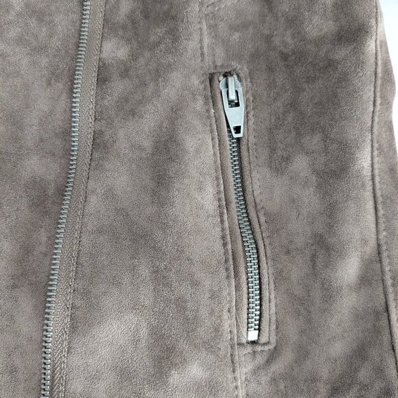 SL8 Women's Velour Adjustable Zippered Jacket  Size S  Brown - Picture 6 of 10